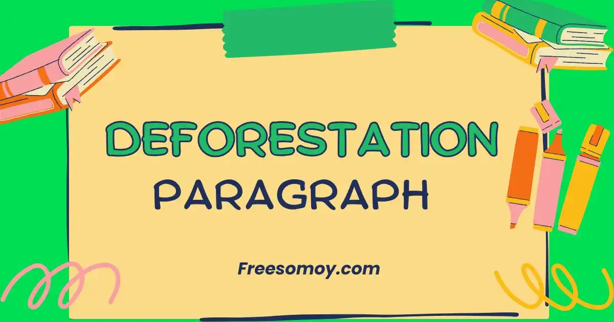 Deforestation Paragraph