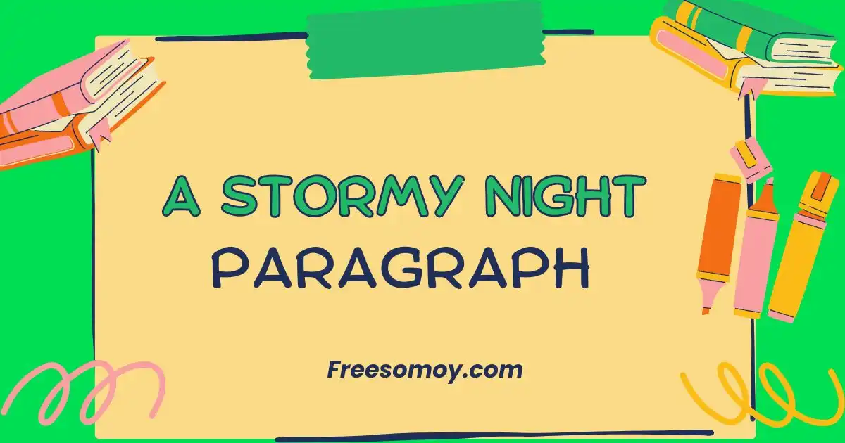 A Stormy Night Paragraph