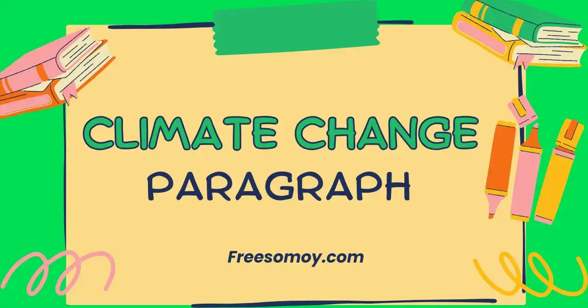 Climate Change Paragraph