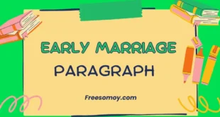 Early Marriage Paragraph