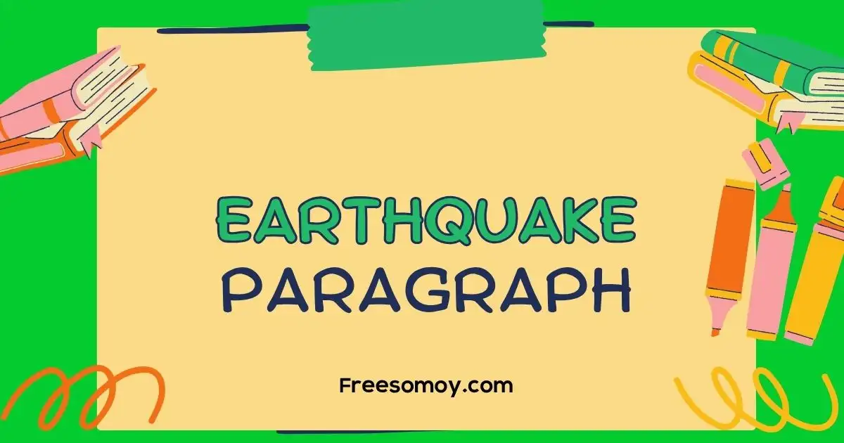 Earthquake Paragraph