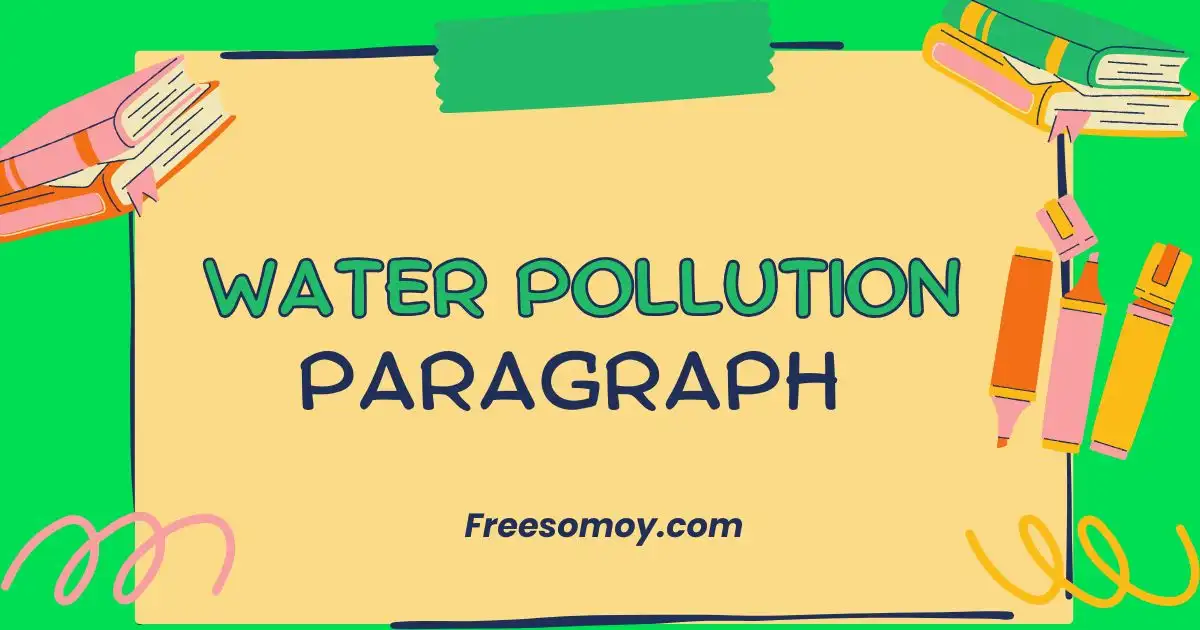 Water Pollution Paragraph