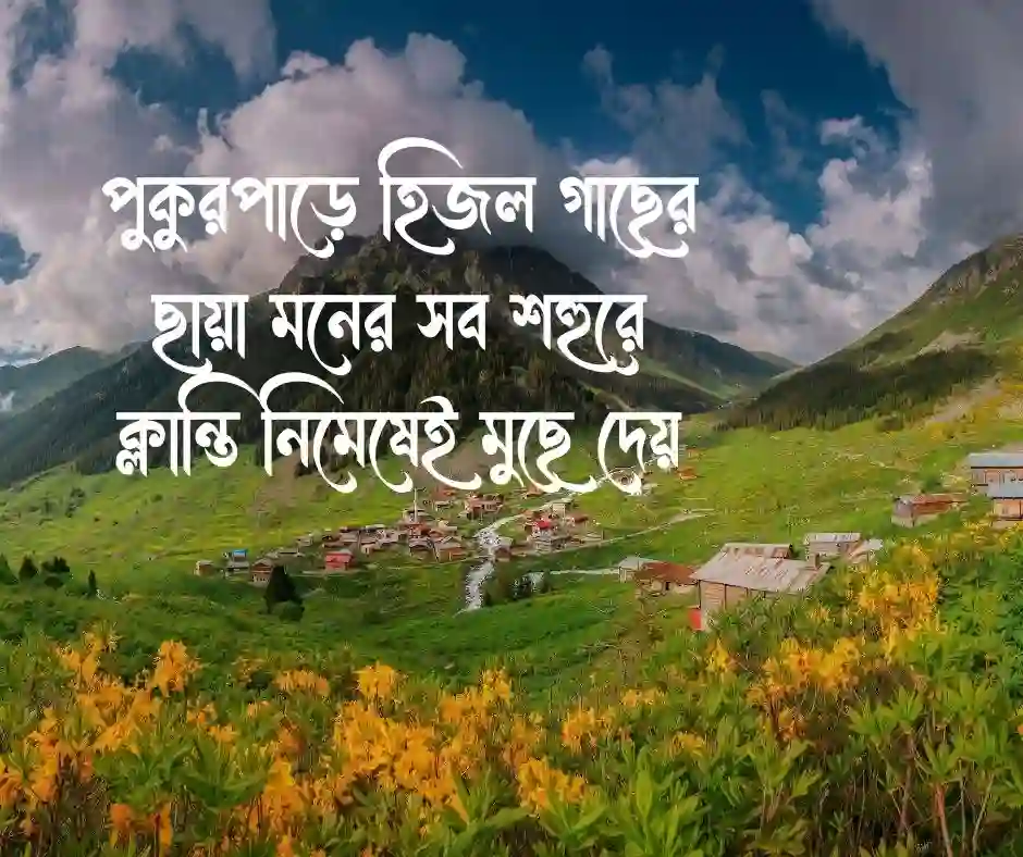 গ্রামের প্রকৃতি নিয়ে ক্যাপশন