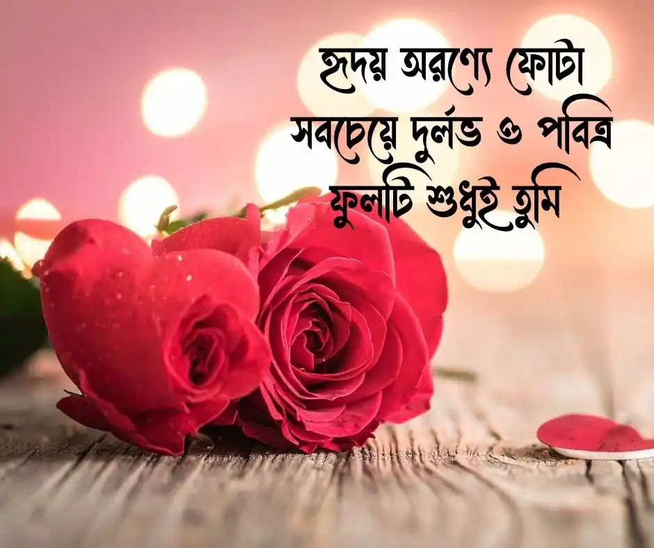 ফুল নিয়ে রোমান্টিক ক্যাপশন
