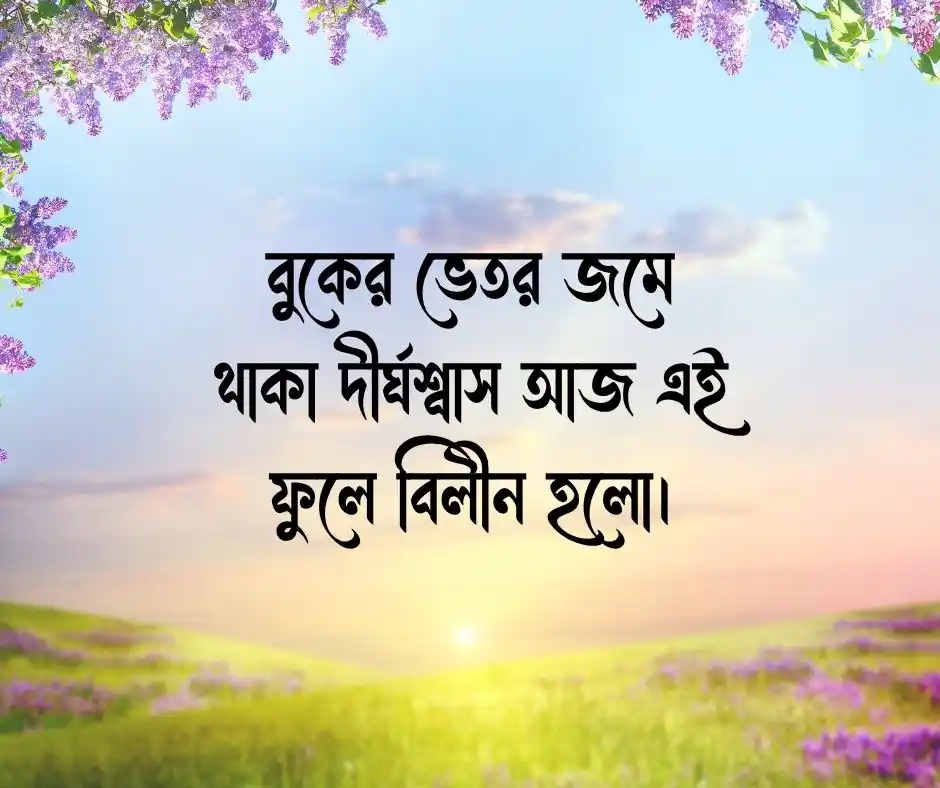 ফুল নিয়ে স্ট্যাটাস Flower Status