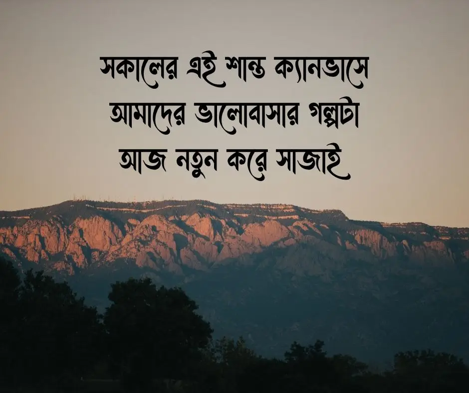 শুভ সকাল রোমান্টিক পিক