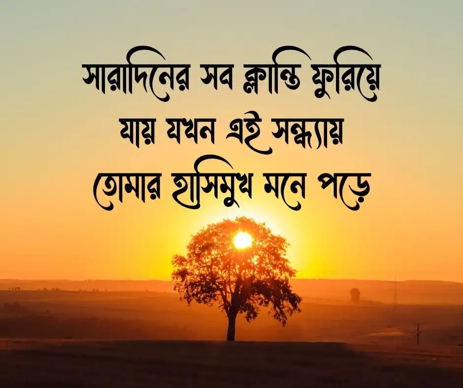 শুভ সন্ধ্যা রোমান্টিক মেসেজ