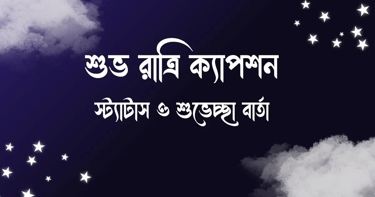 শুভ রাত্রি ক্যাপশন, স্ট্যাটাস ও শুভেচ্ছা বার্তা