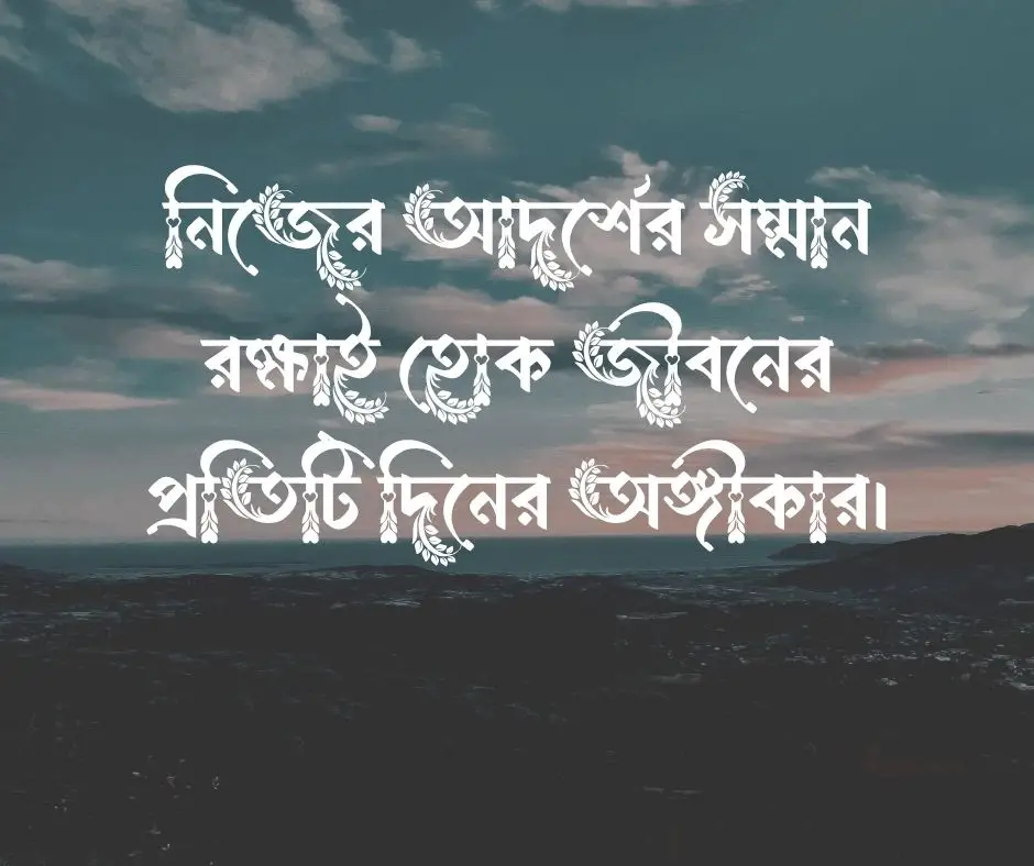 আদর্শ নিয়ে স্ট্যাটাস