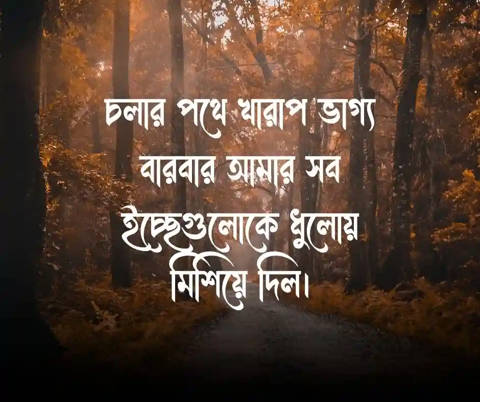 খারাপ ভাগ্য নিয়ে ক্যাপশন