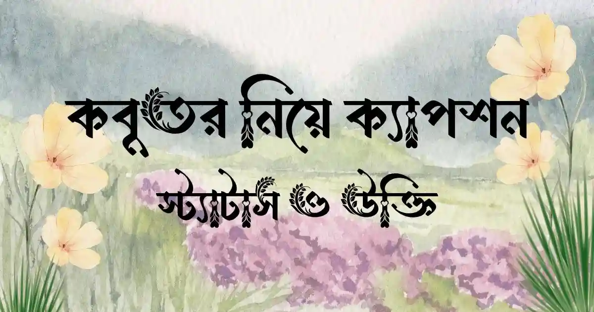 কবুতর নিয়ে ক্যাপশন, স্ট্যাটাস ও উক্তি